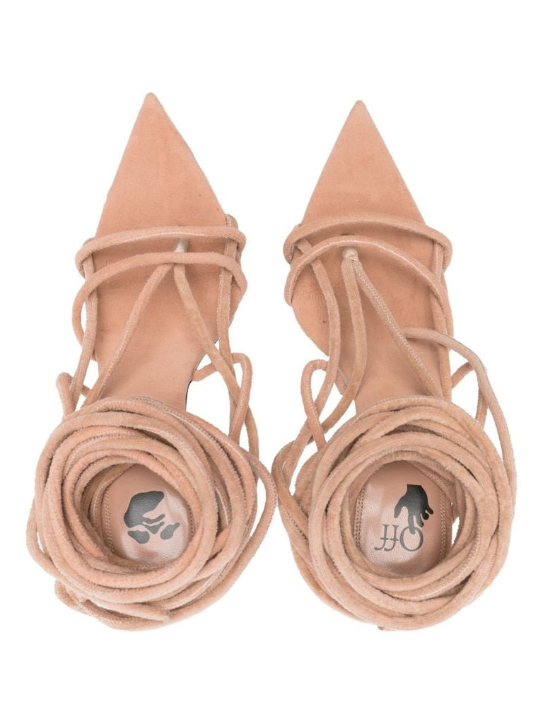 Neutral Ankle Wrap Sandals