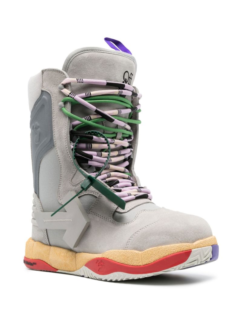 Grey Arrows Logo Snow Boots