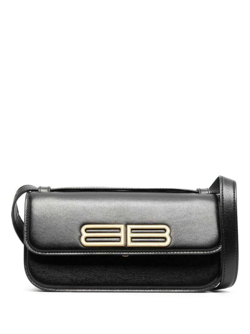 Black Gossip Small Leather Shoulder Bag