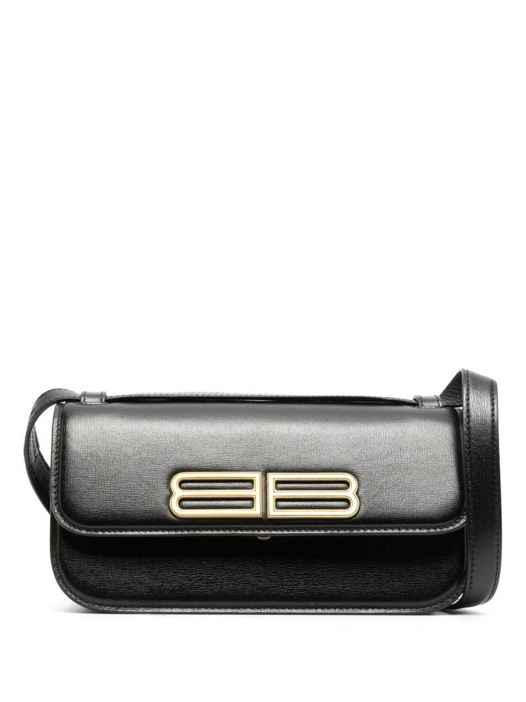 Black Gossip Small Leather Shoulder Bag