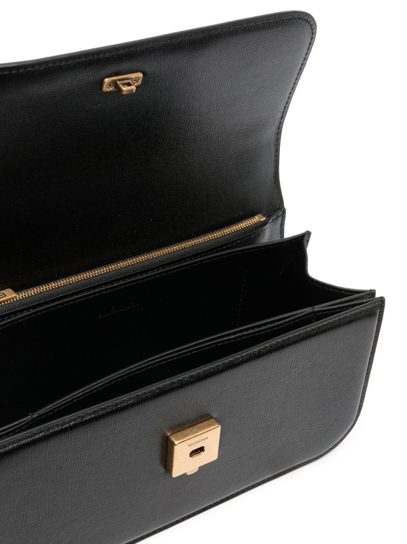 Black Gossip Small Leather Shoulder Bag