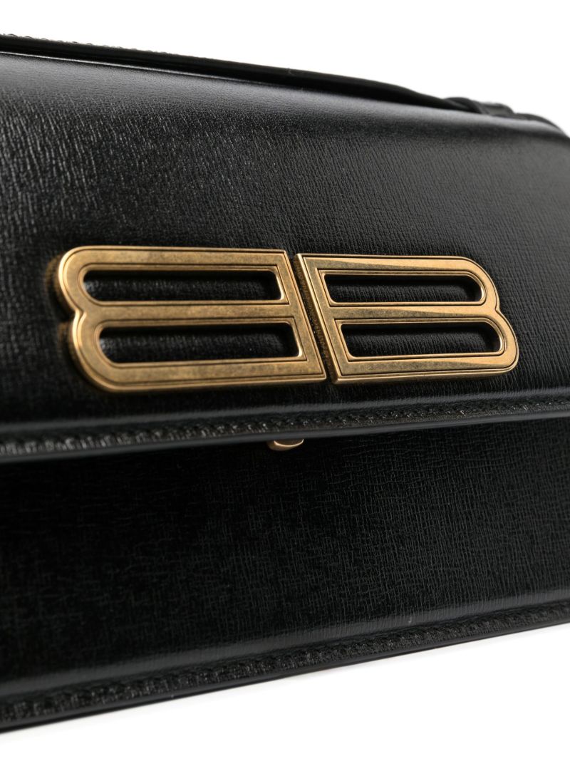 Black Gossip Small Leather Shoulder Bag