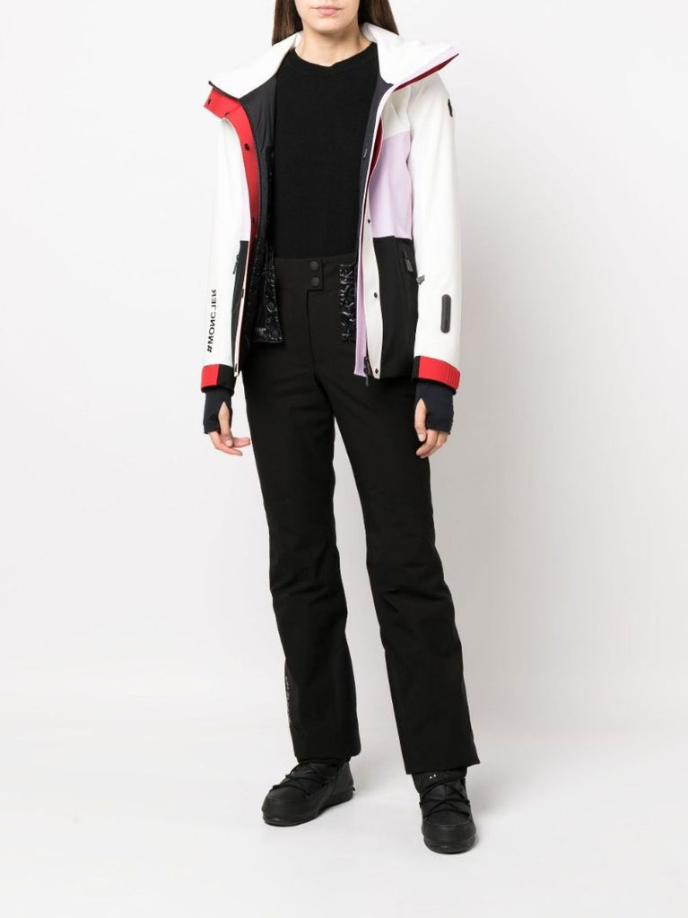 White Hainet Colourblock Hooded Jacket