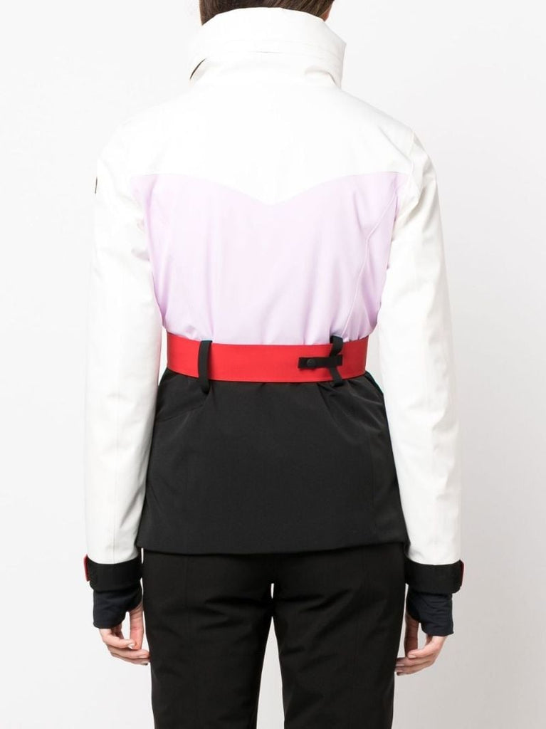 White Hainet Colourblock Hooded Jacket