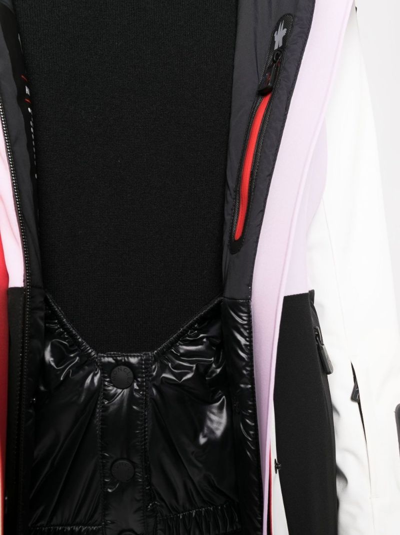 White Hainet Colourblock Hooded Jacket