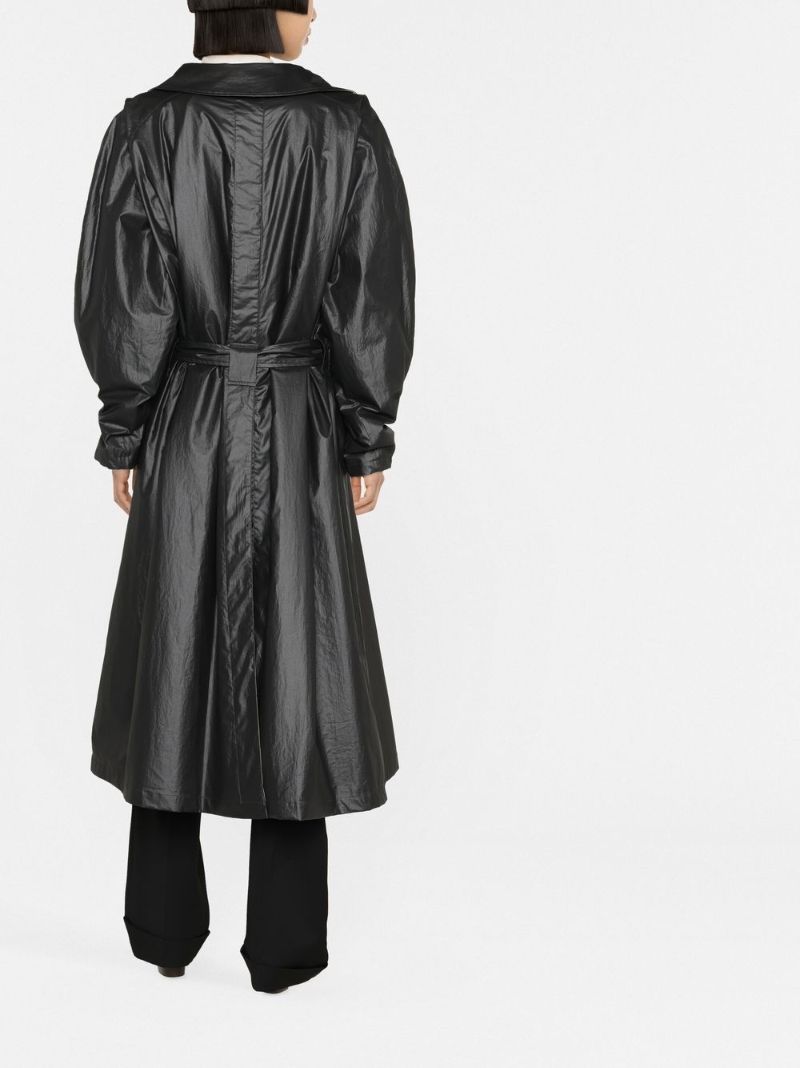 Black Reversible Trench Coat