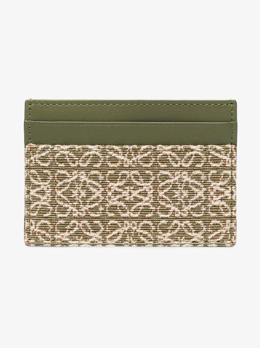 Green Anagram Leather Card Holder
