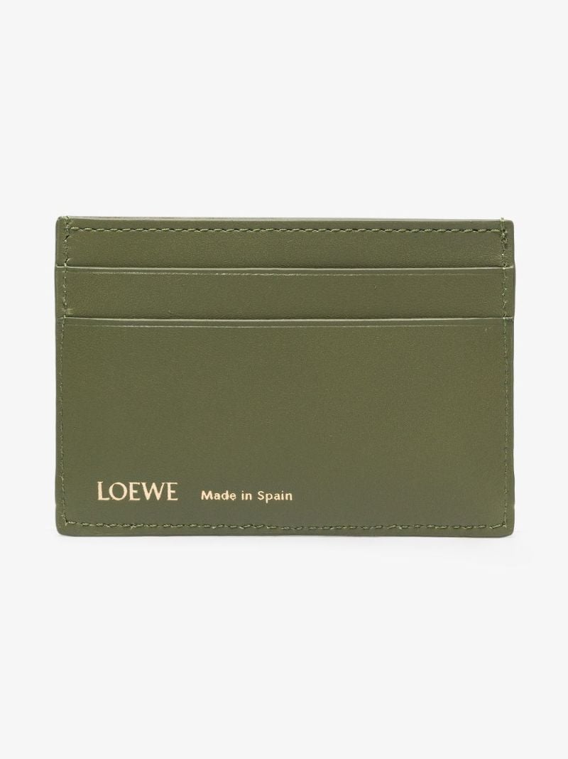 Green Anagram Leather Card Holder
