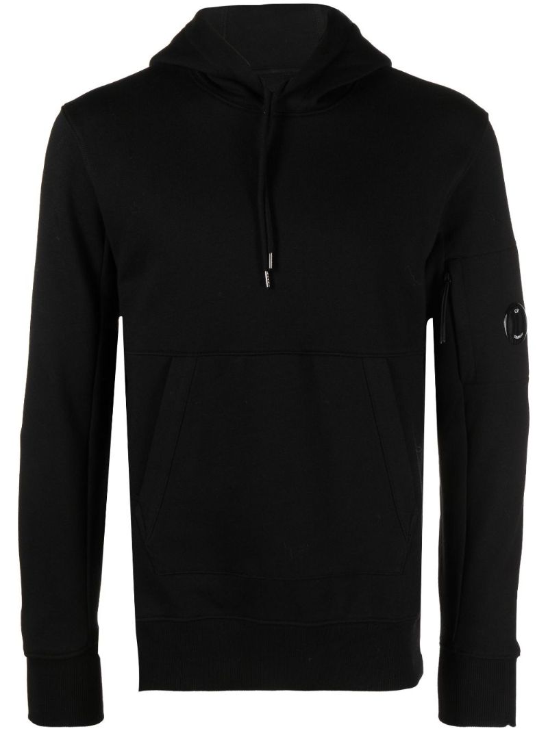 Black Lens Cotton Hoodie