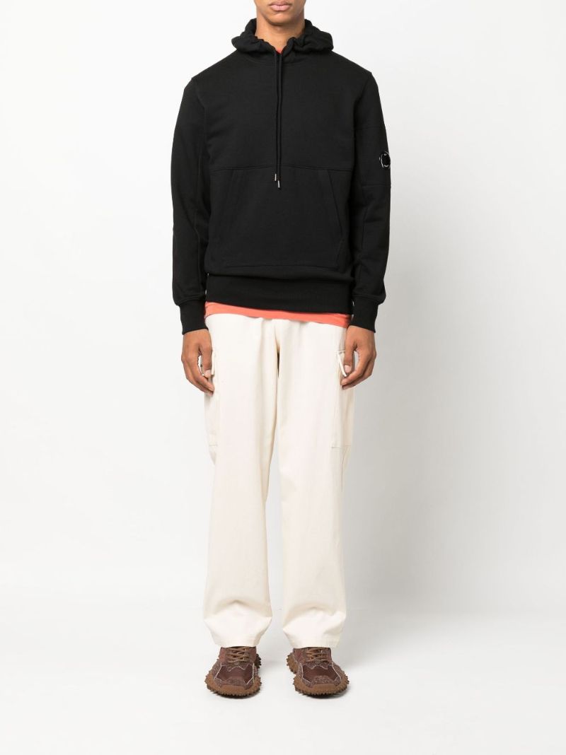 Black Lens Cotton Hoodie