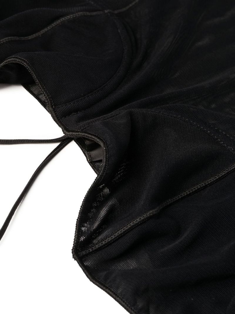Black Mesh Bodysuit