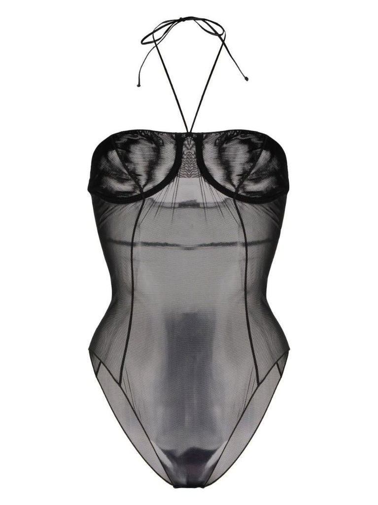 Black Mesh Bodysuit
