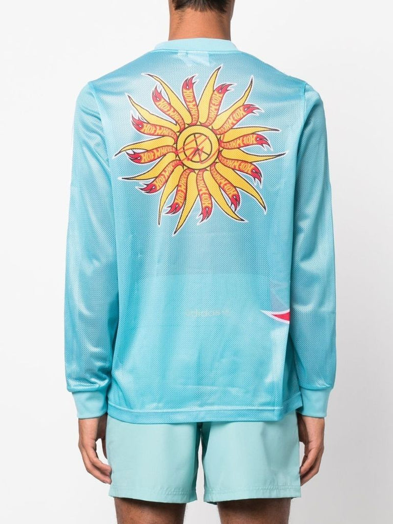 X Sean Wotherspoon X Hot Wheels Blue Printed T-shirt