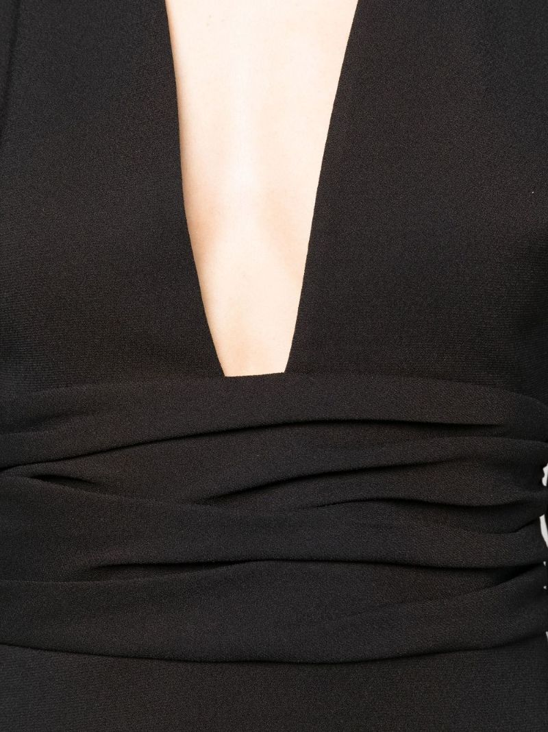 Black Kate V-neck Mini Dress
