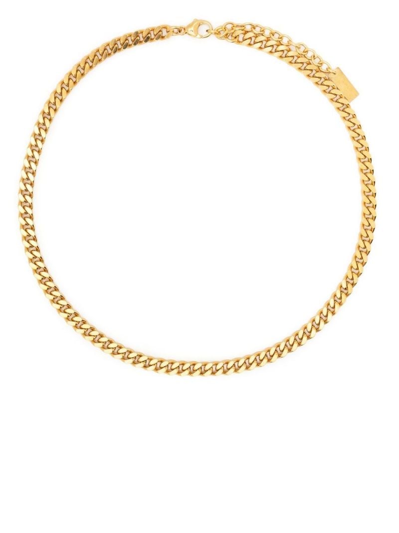Gold-tone Medium Curb Chain Necklace