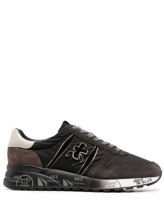 Grey Lander Core Suede Low-top Sneakers