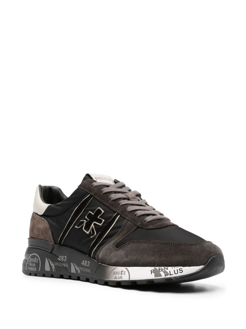 Grey Lander Core Suede Low-top Sneakers