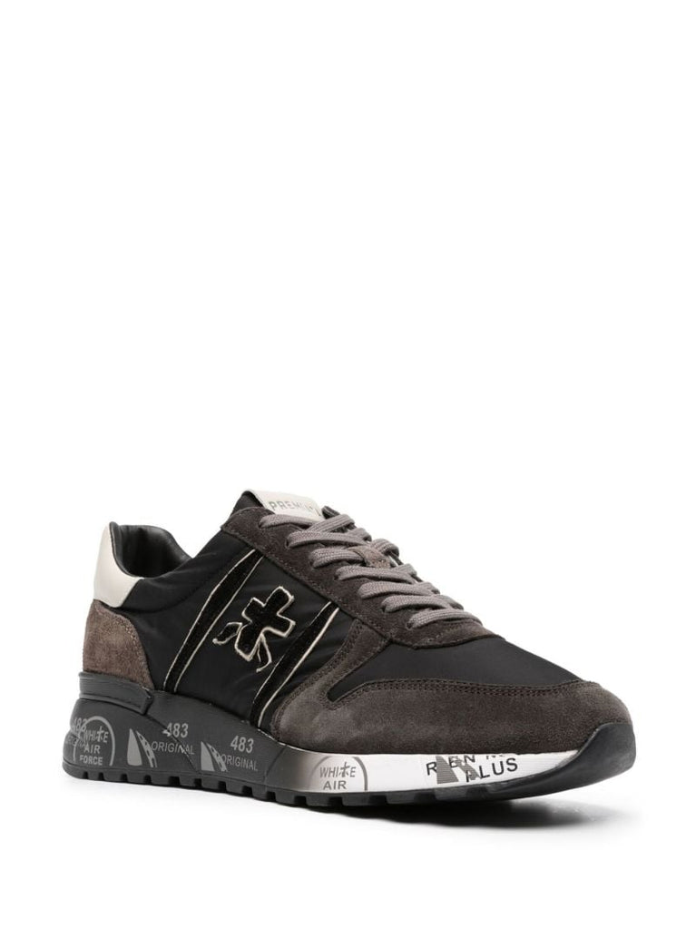 Grey Lander Core Suede Low-top Sneakers