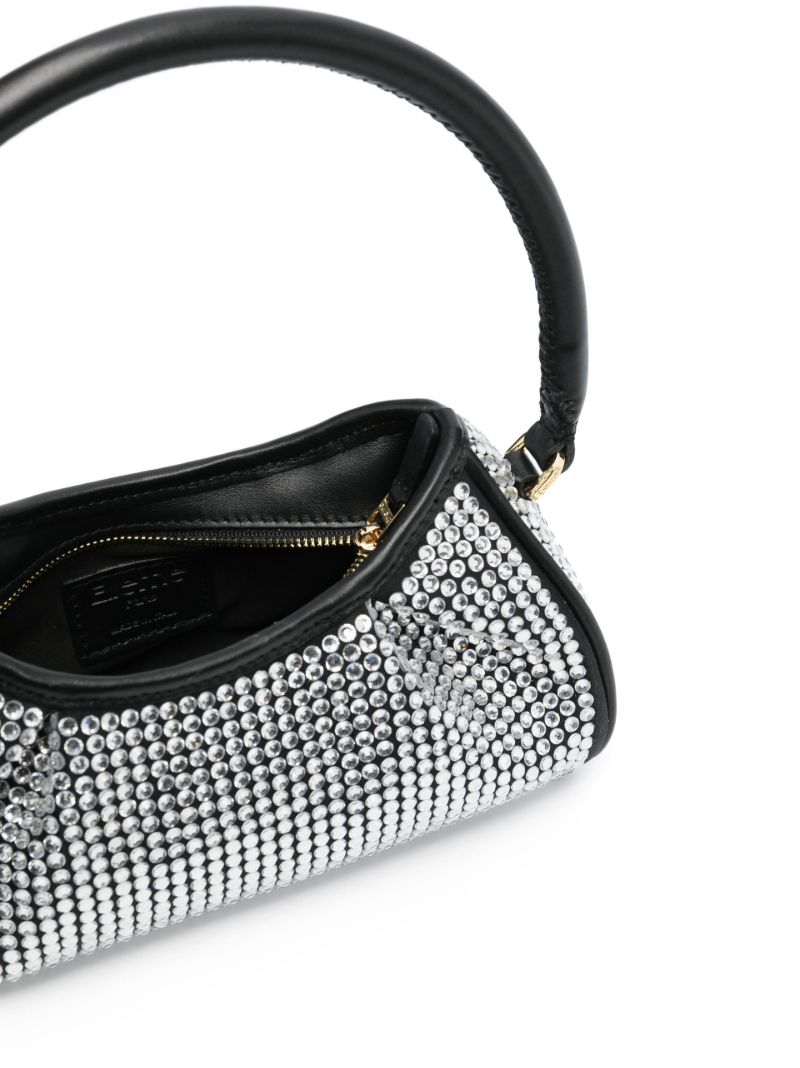 Silver-tone Small Dimple Crystal Shoulder Bag