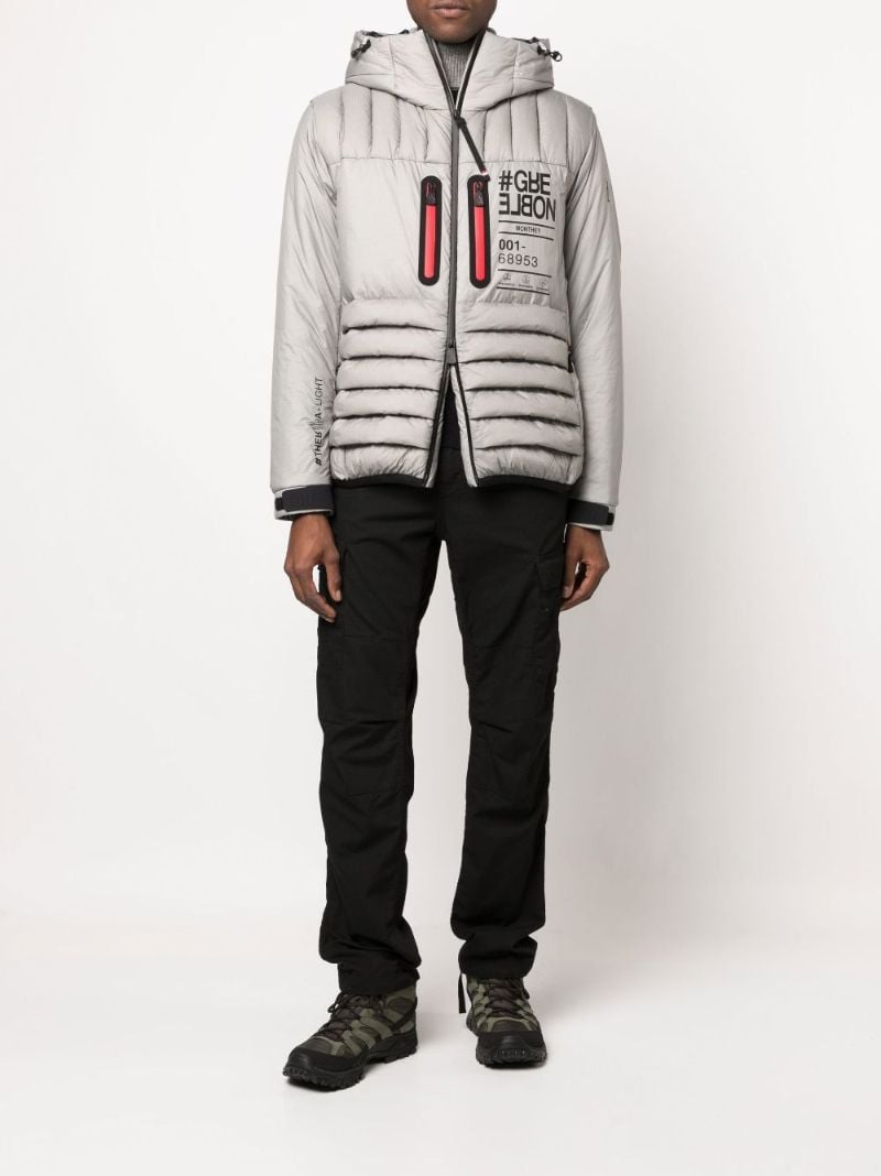 Silver Monthey Short Padded Jacket