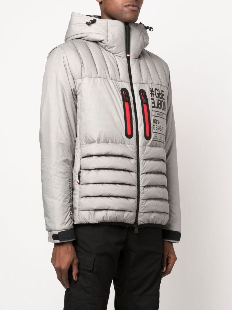 Silver Monthey Short Padded Jacket