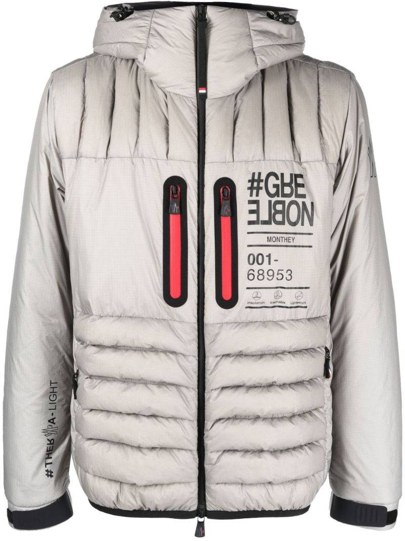 Silver Monthey Short Padded Jacket