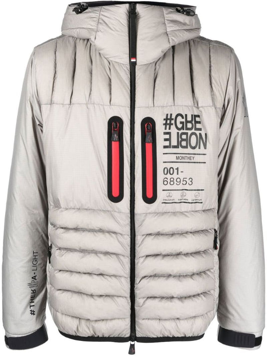 Silver Monthey Short Padded Jacket