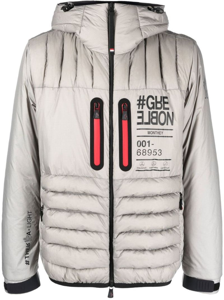 Silver Monthey Short Padded Jacket