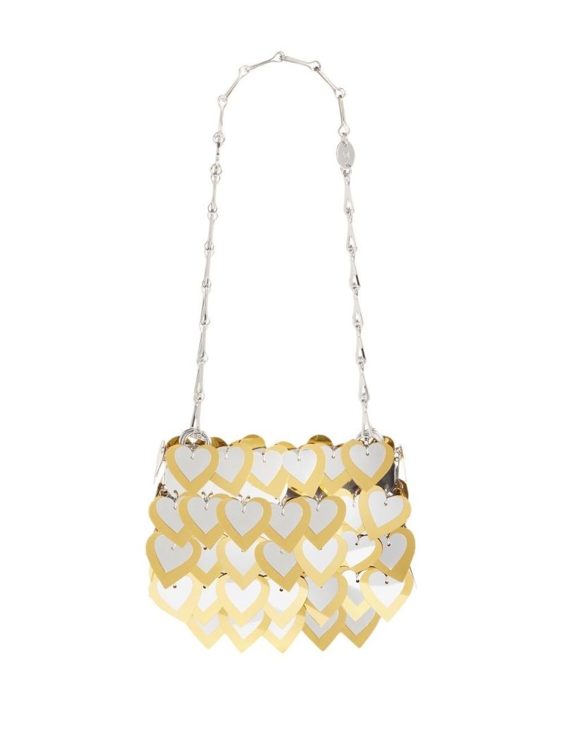 Silver-tone Nano Hearts Sparkle Bag