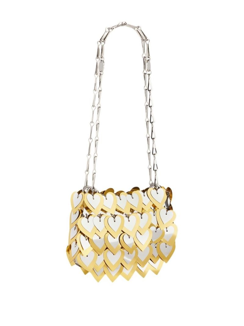 Silver-tone Nano Hearts Sparkle Bag
