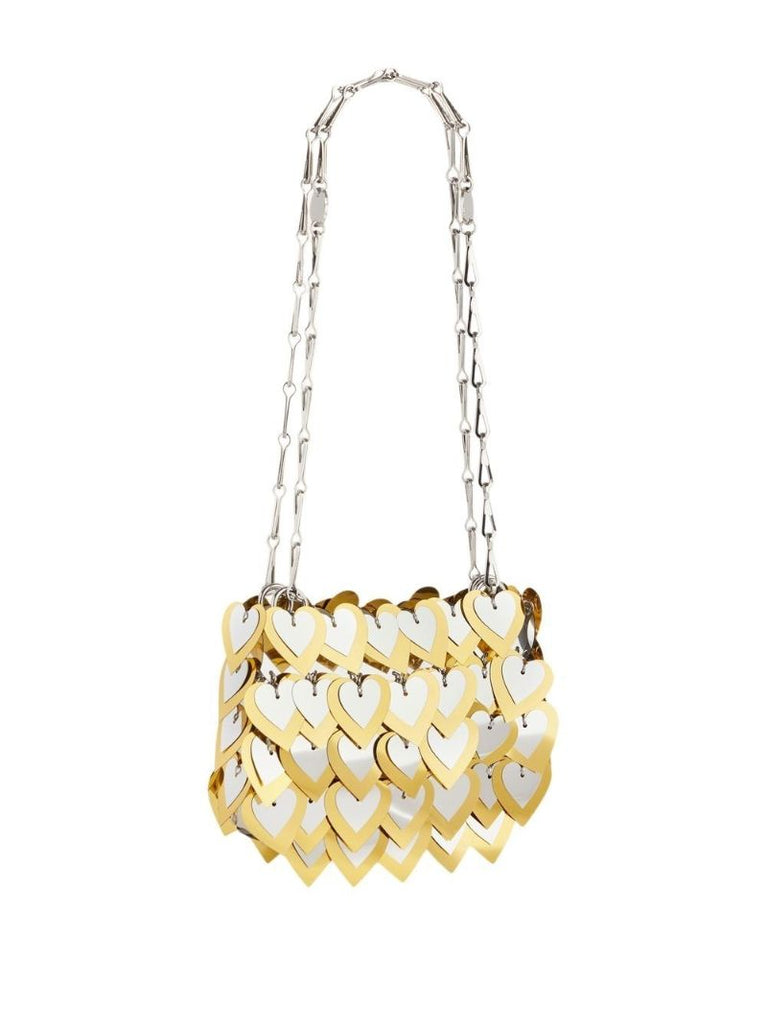 Silver-tone Nano Hearts Sparkle Bag