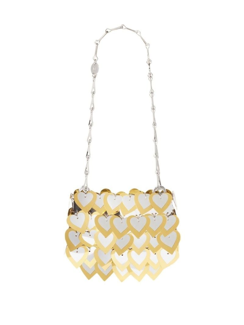 Silver-tone Nano Hearts Sparkle Bag