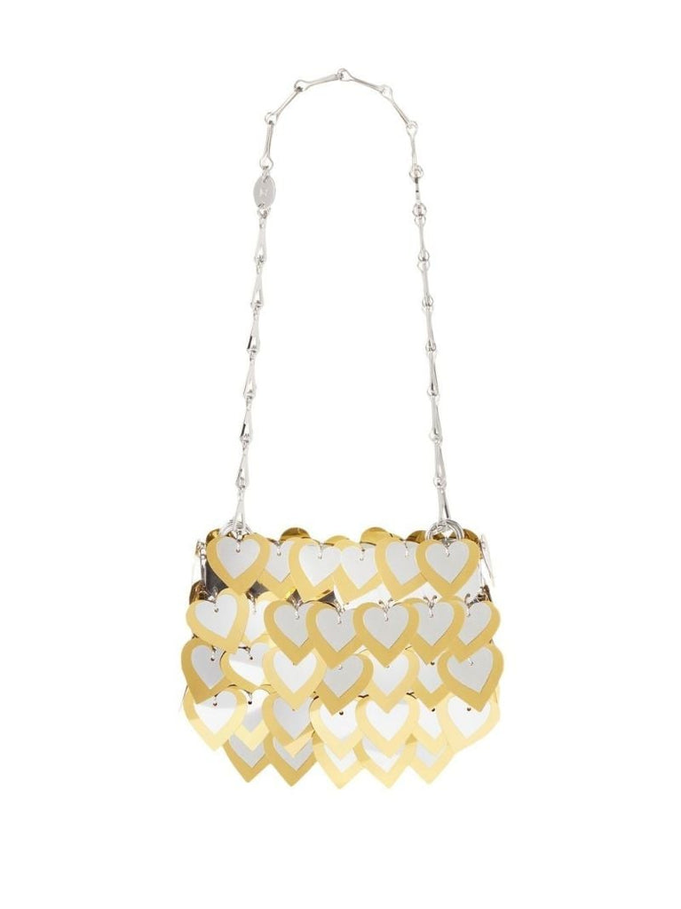 Silver-tone Nano Hearts Sparkle Bag
