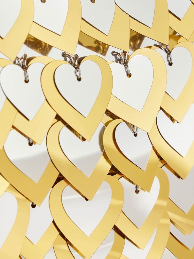 Silver-tone Nano Hearts Sparkle Bag