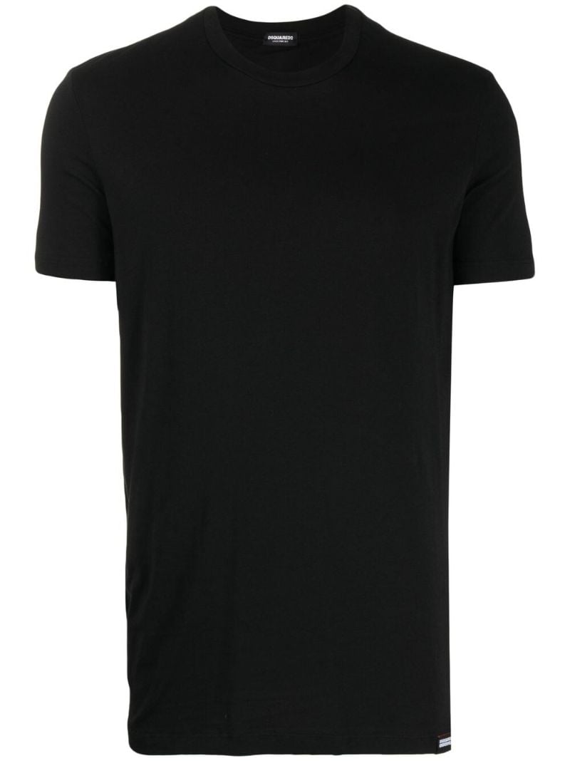 Black Crew Neck Cotton T-shirt