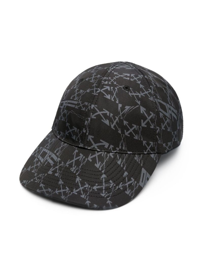Black Arrows Print Baseball Cap