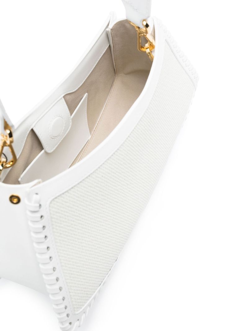 White Swing Raffia Shoulder Bag