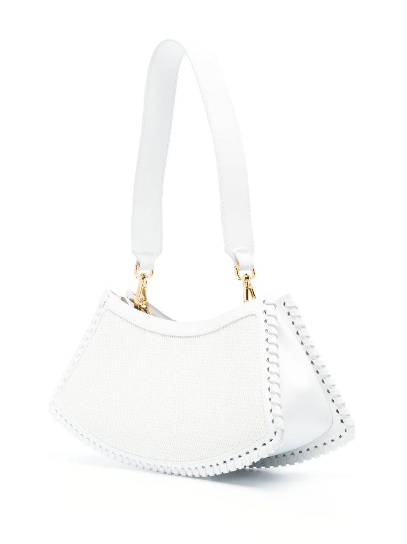 White Swing Raffia Shoulder Bag