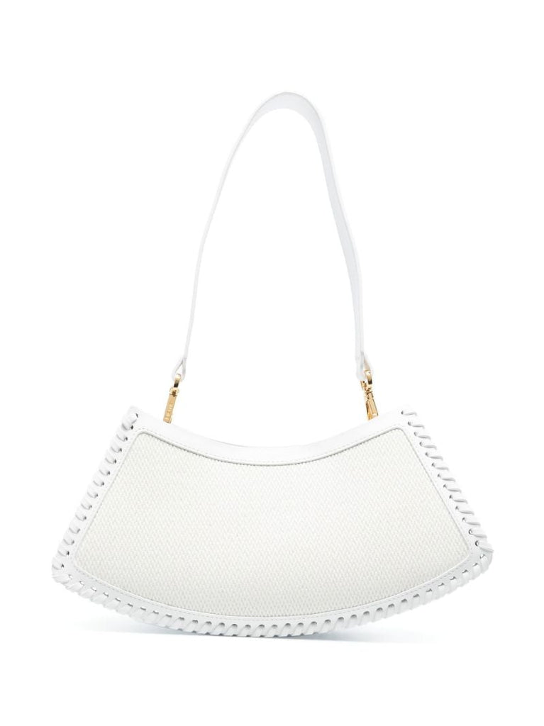 White Swing Raffia Shoulder Bag
