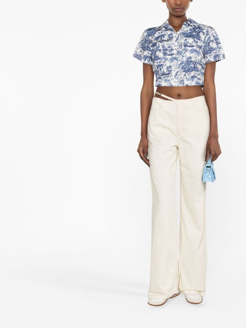White Belt-detail Jeans
