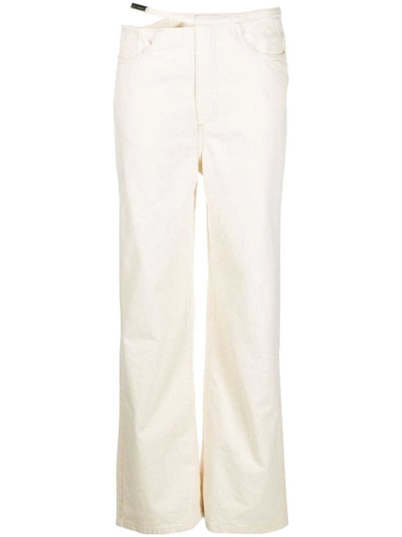 White Belt-detail Jeans