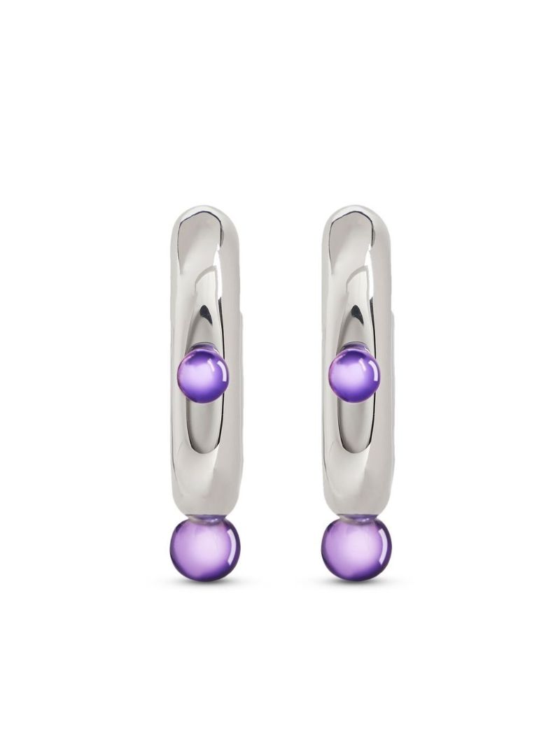 Silver-tone Xl Link Earrings