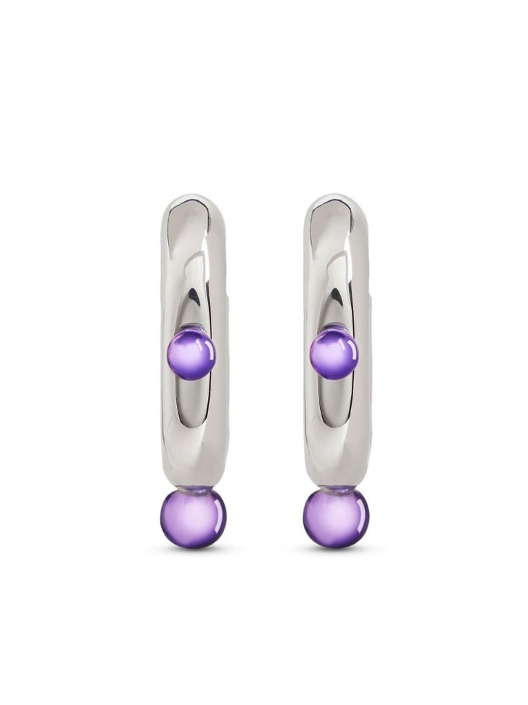 Silver-tone Xl Link Earrings