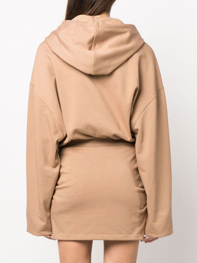 Brown for All Hooded Sweatshirt Dress