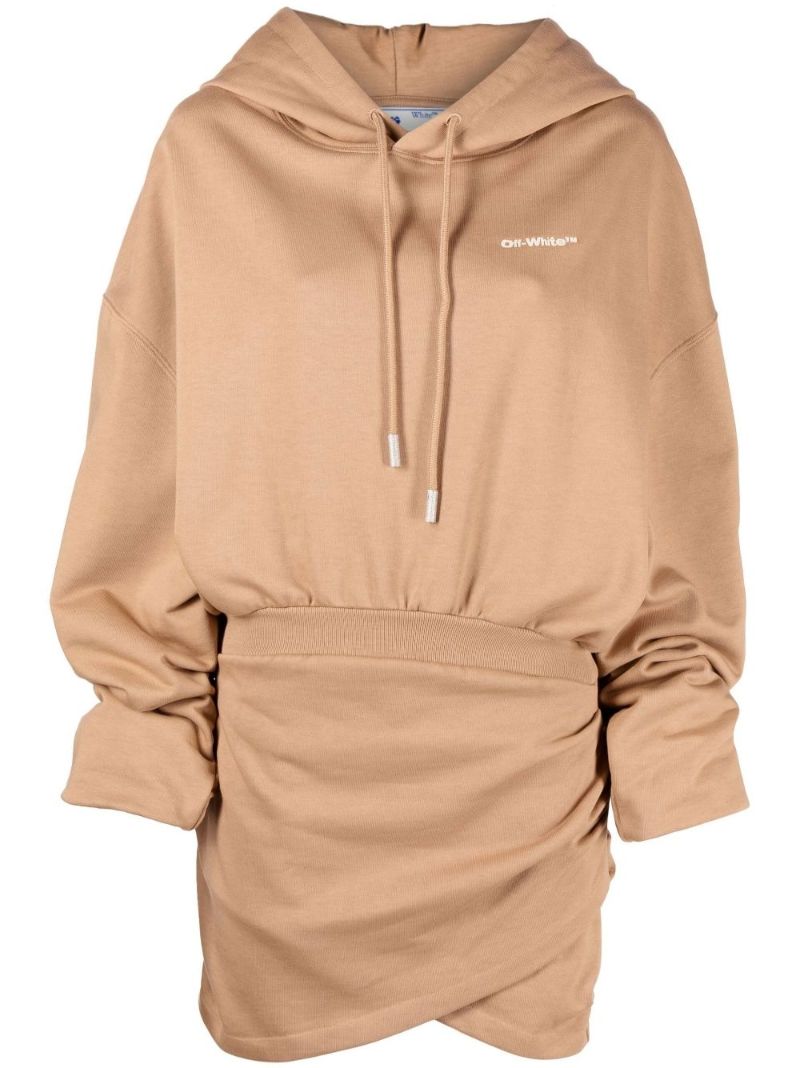 Brown for All Hooded Sweatshirt Dress