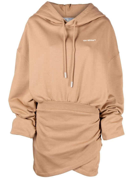 Brown for All Hooded Sweatshirt Dress