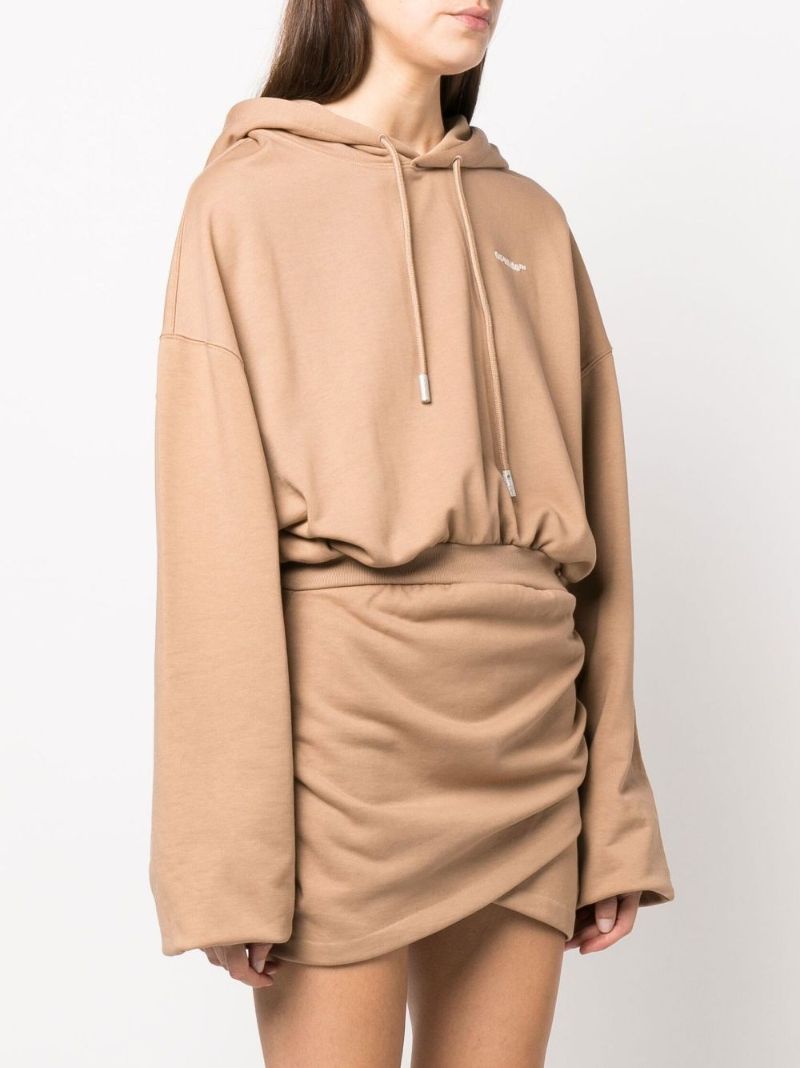Brown for All Hooded Sweatshirt Dress