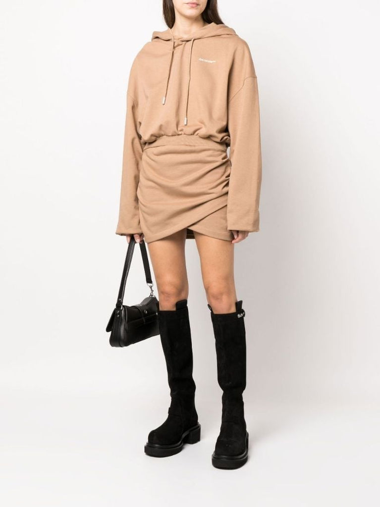Brown for All Hooded Sweatshirt Dress