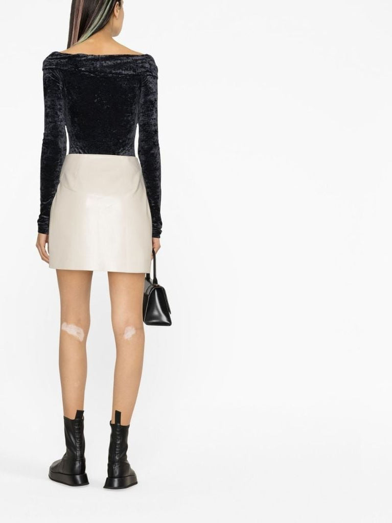 Black Kendall Velvet Bodysuit