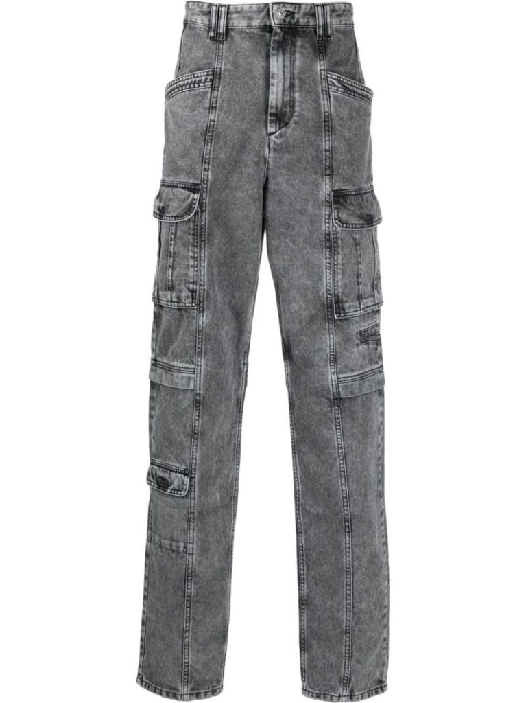 Grey Jerwan Straight-leg Jeans